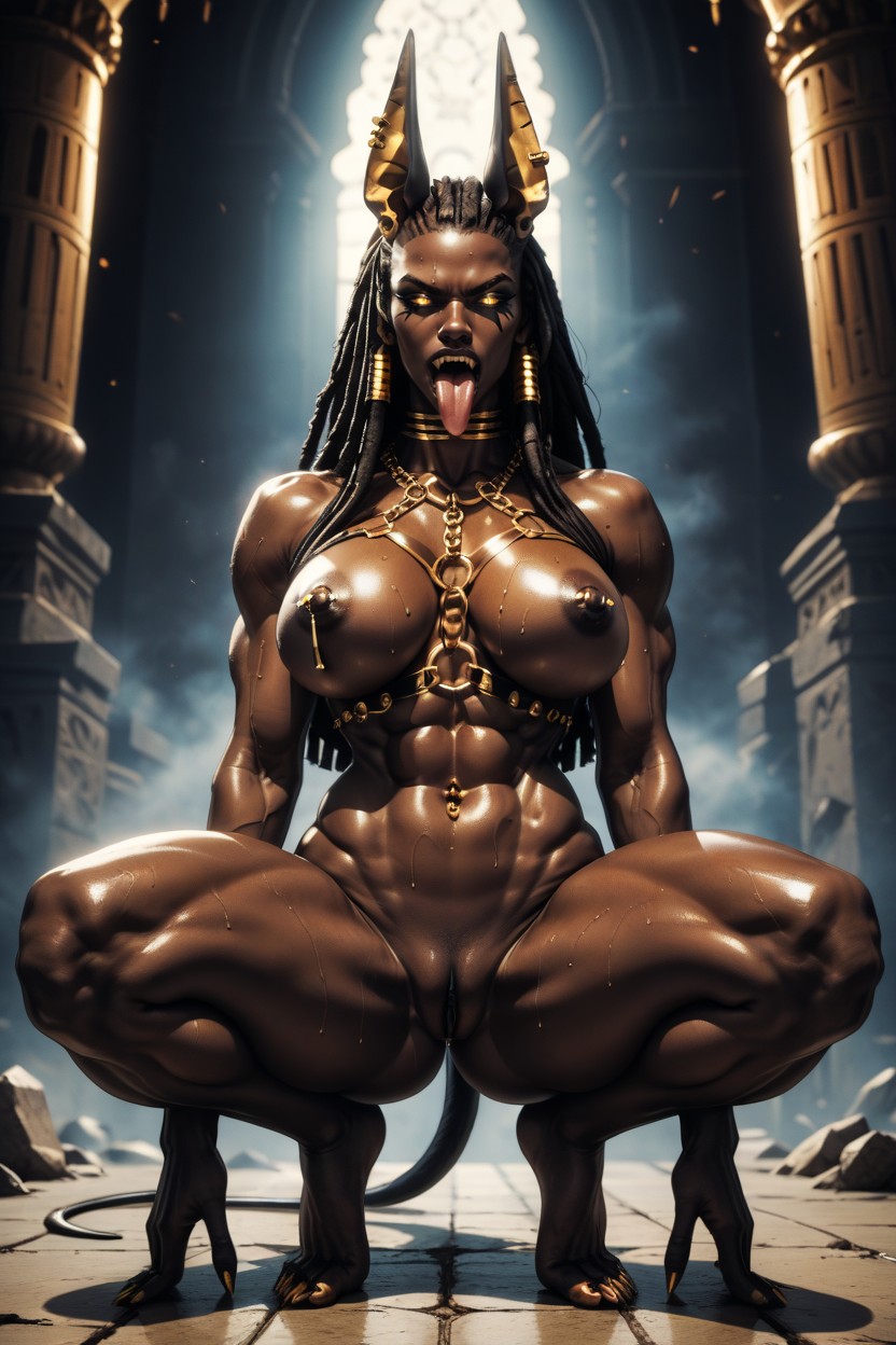 Hairless, Black Tail, Very Fuzzy Long Dreadlocks Porno ebony IA