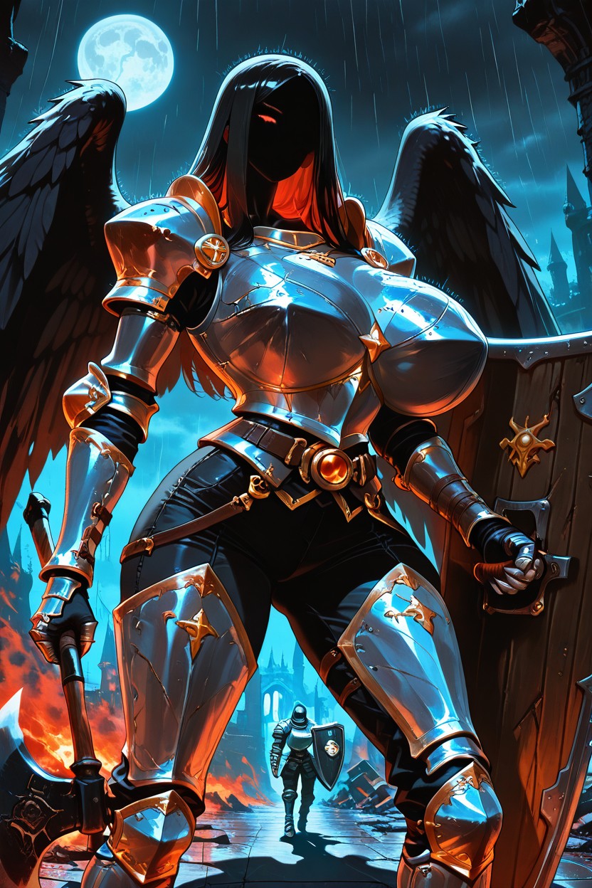 Chest Armor, Neck Armor, Armor Boots 에보니 AI 야짤