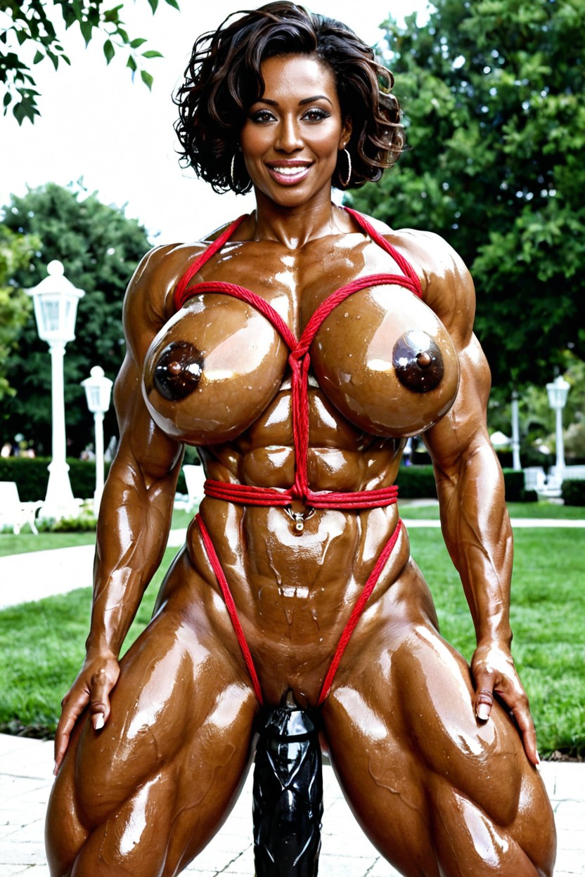 Quadriceps Femoris, Midnight Black Skin, Spherical Breasts Porno ebony IA