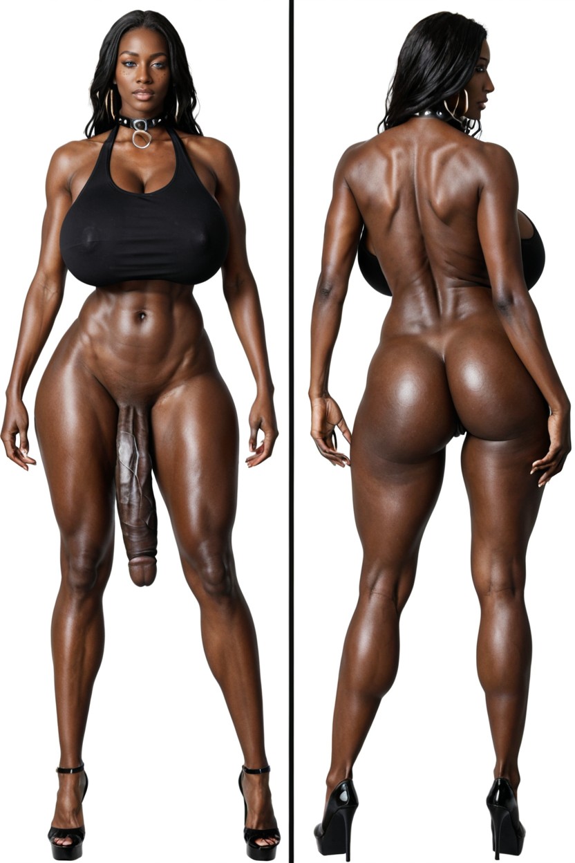 Boney Body, Out Of Proportion Breasts, Keep That Model Face And General Body Porno IA Ebony