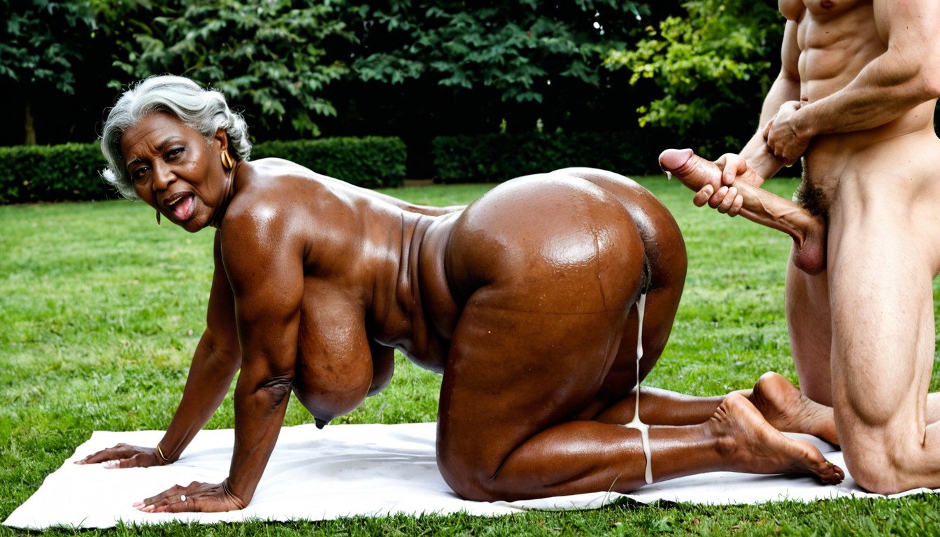 Oiled, Thick, Full Body Ebony AI Porn