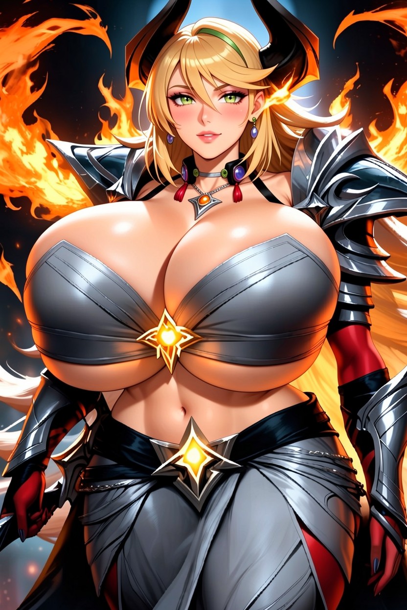 Colossal Demon Eye On Chest, Expansion Mammaire, "sinder Vtuber" Porno IA Ebony