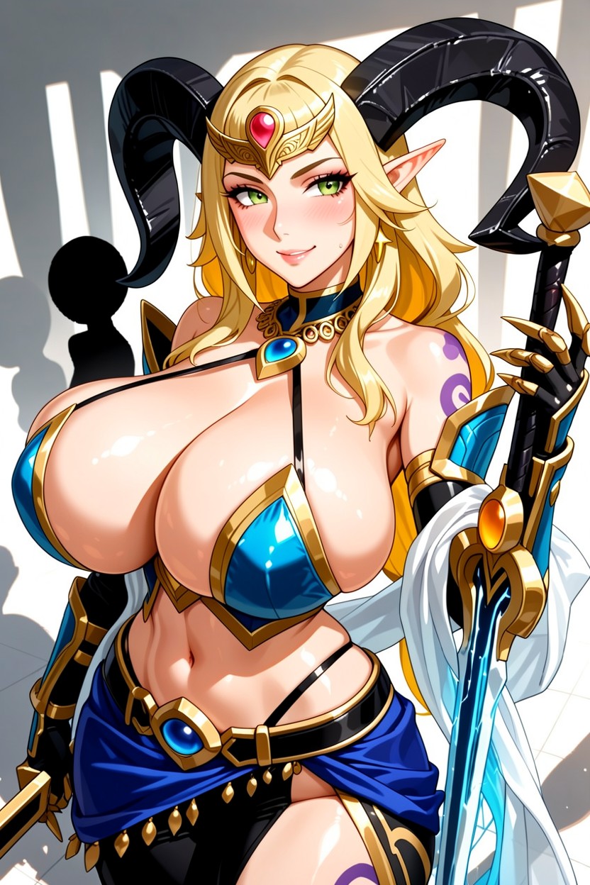 Snatched Waist, Model, "soraka From League Of Legends" Ebony AI Porn