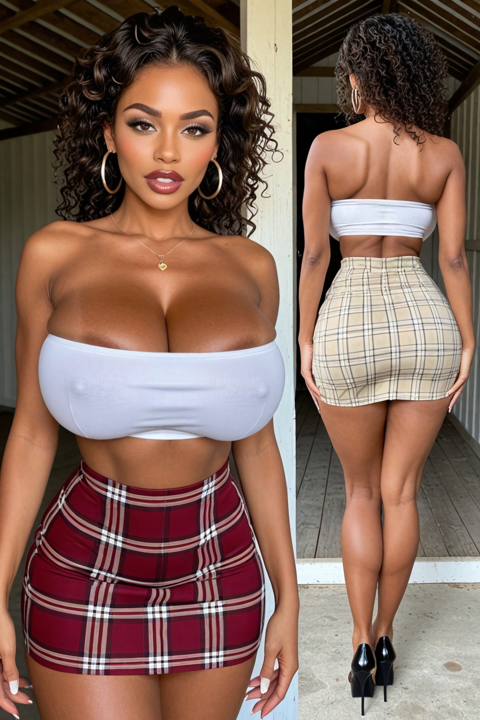 Burgundy Slit Skirt, Expansión De Senos, Ear Loop Porno ebony IA