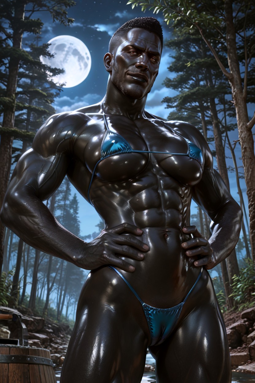 Manos En La Cintura, Muy Corto, Culo Pequeño Porno ebony IA