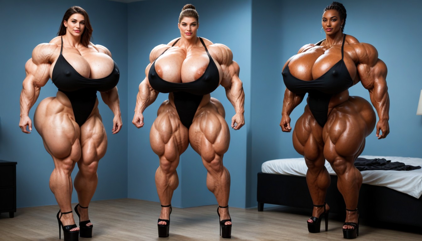 Gigic Biceps, Photorealistic, Big Veins Porno ebony IA