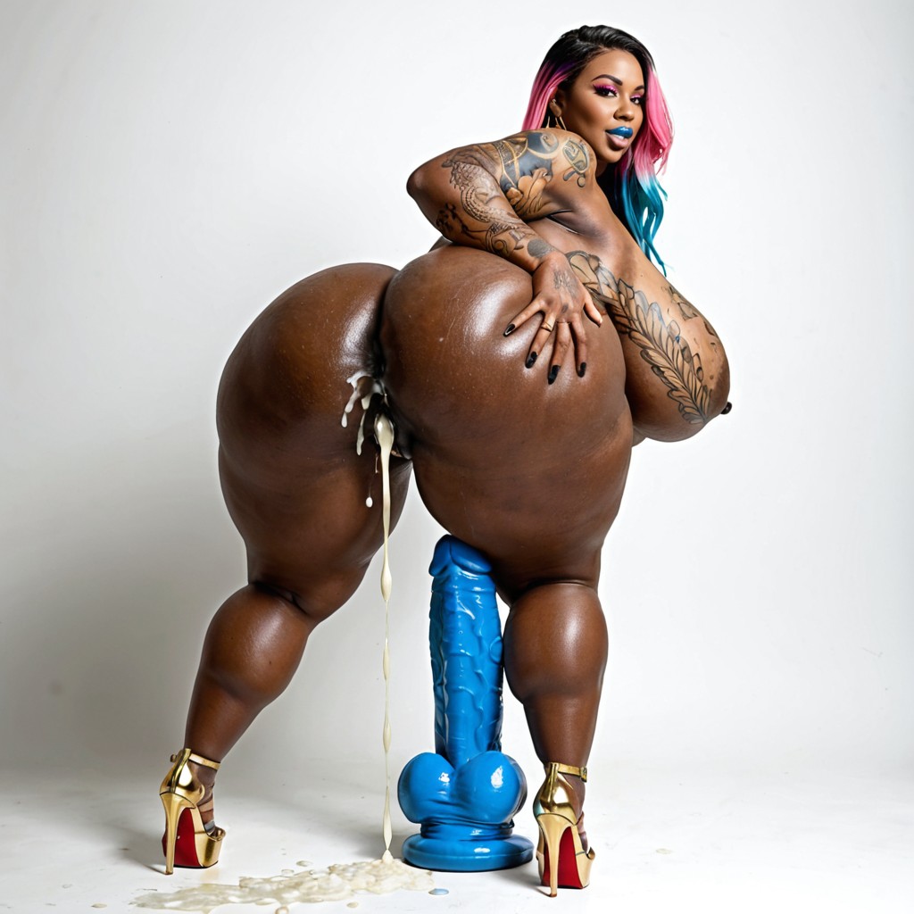 Breast Expansion, Highly Detailed, Fat Ebony AI Porn