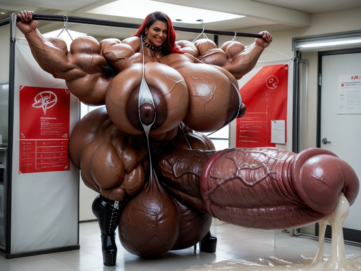 Hyper Massive Testicles, Hyper Gigantic Testicles, Gigantic Ass エボニーAIエロ