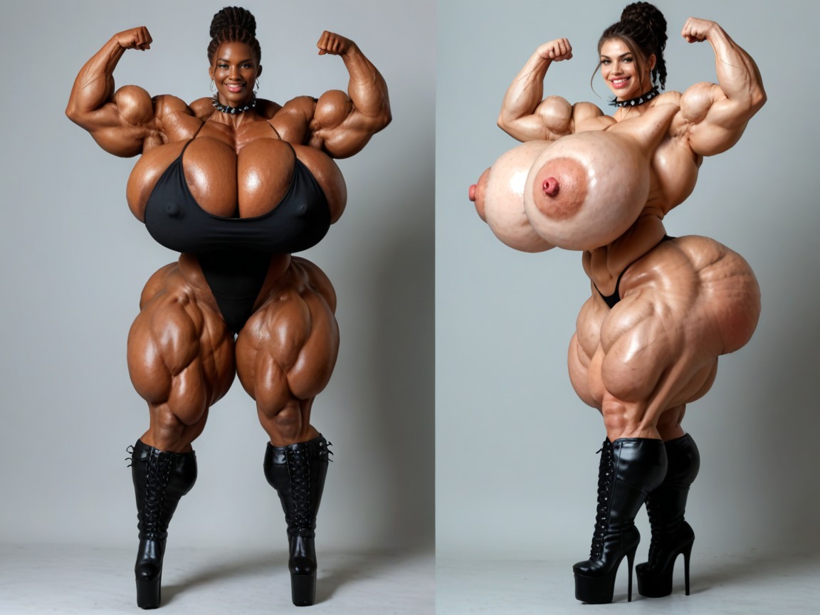Massive Muscles, Habitación, Gigic Serratus Erior Porno ebony IA