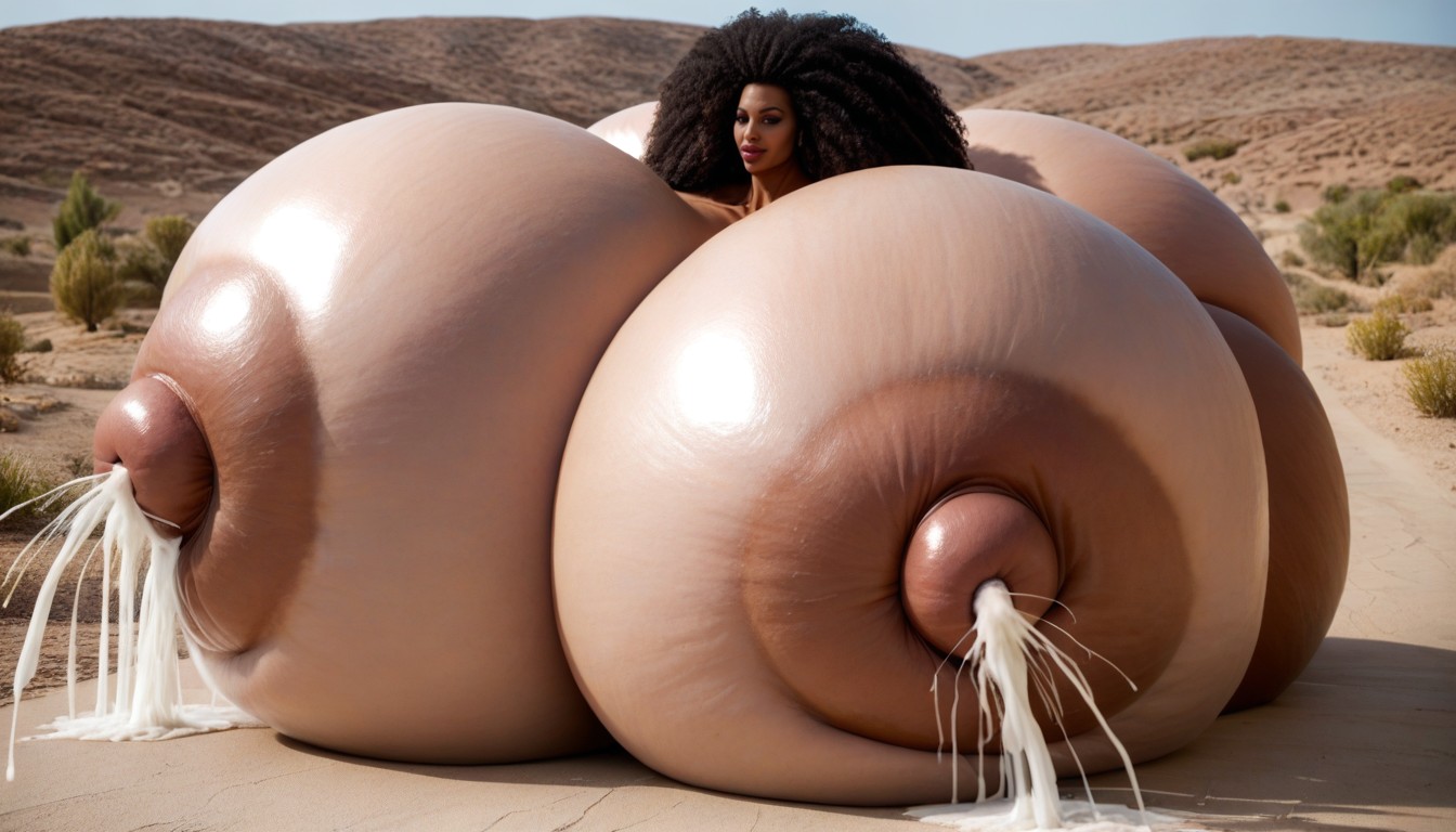 Gigantic Hyper Breasts, Gigantic Hyper Breasts, Gigantic Hyper Breasts Ebony AI Porn
