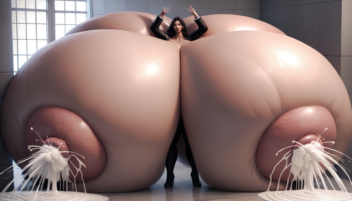 Gigantic Hyper Breasts, Gigantic Hyper Breasts, Gigantic Hyper Breasts Ebony AI Porn