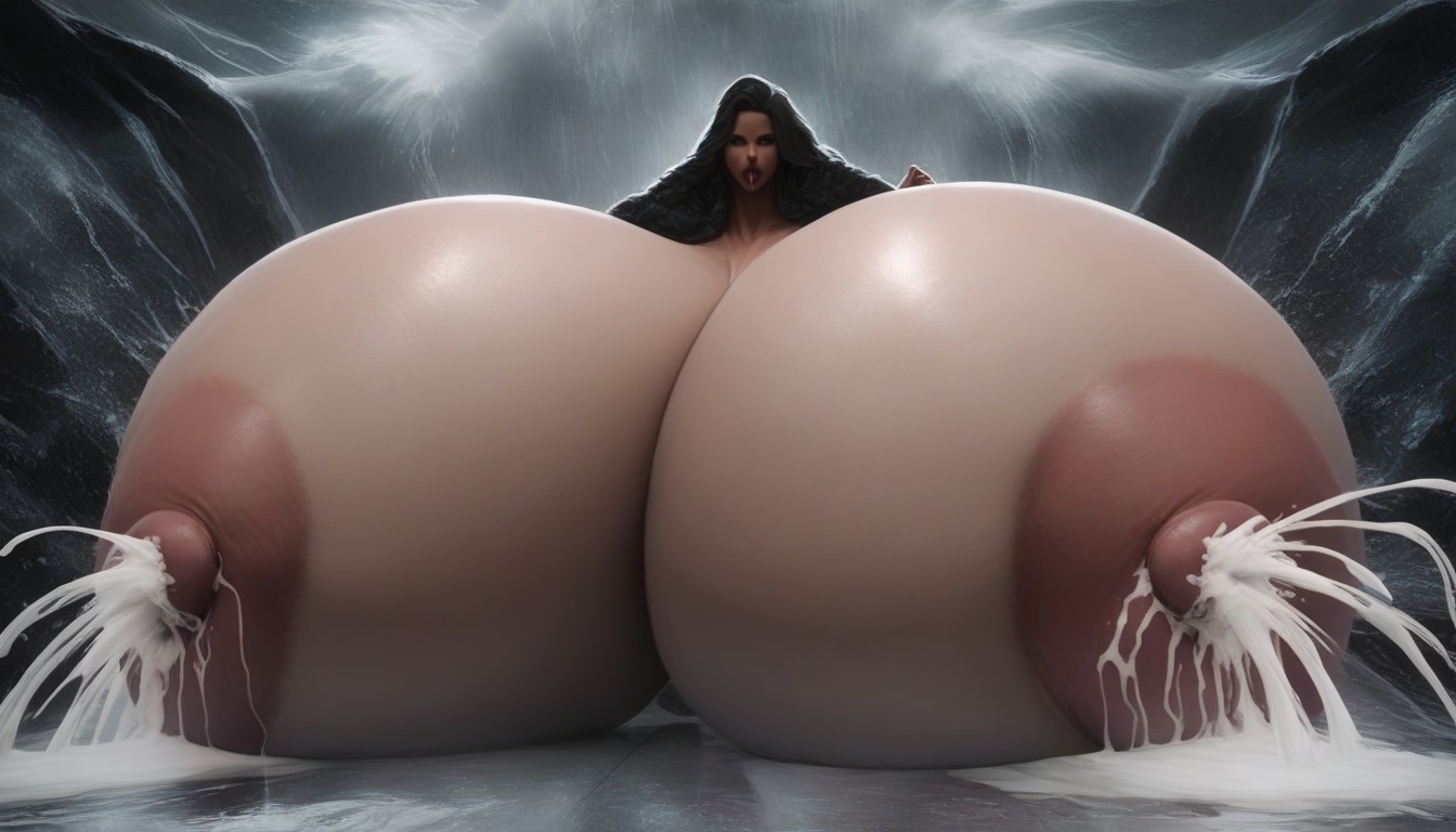 Gigantic Hyper Breasts, Gigantic Hyper Breasts, Gigantic Hyper Breasts Ebony AI Porn