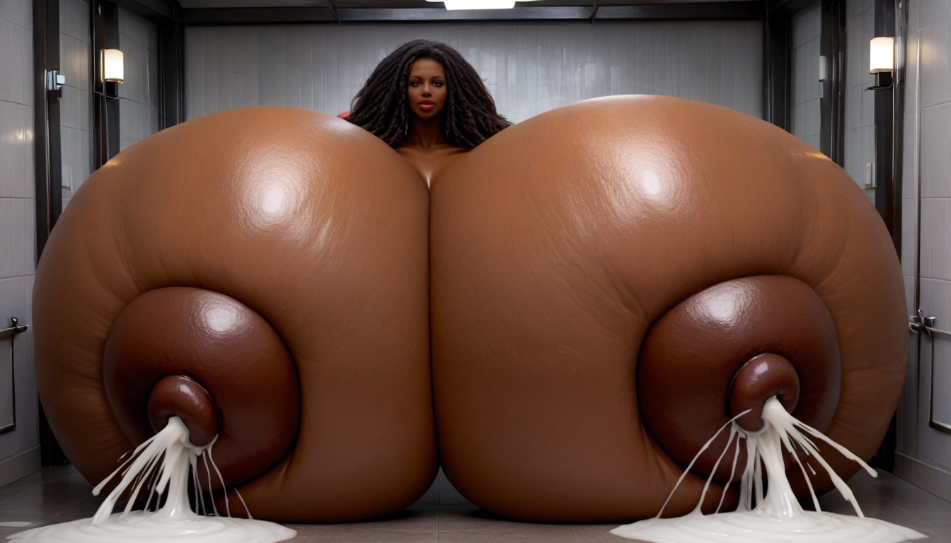 Gigantic Hyper Breasts, Dark Skin, Boobs Dark Skin Porno IA Ebony