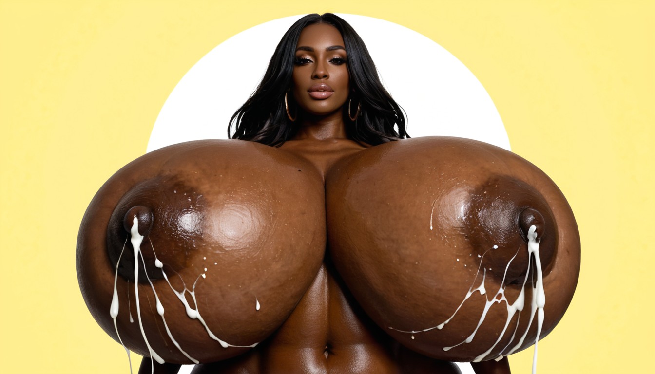 Dark Skin, Gigantic Hyper Breasts, Gigantic Hyper Breasts 에보니 AI 야짤