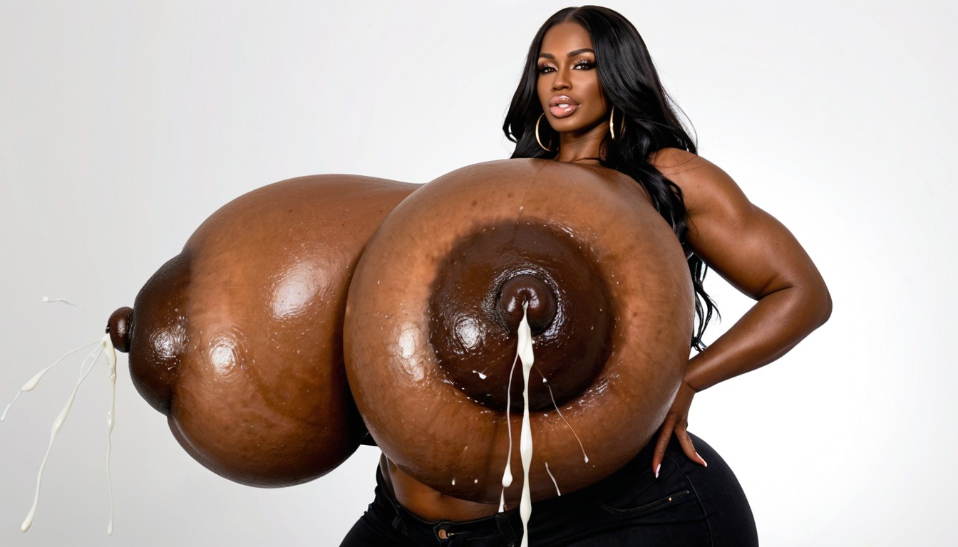 Gigantic Hyper Breasts, Gigantic Hyper Breasts, Gigantic Hyper Breasts Porno IA ebony