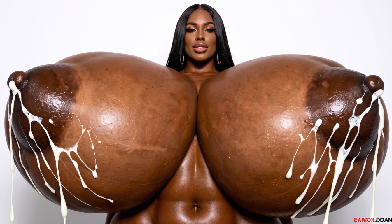 Gigantic Hyper Breasts, Gigantic Hyper Breasts, Gigantic Hyper Breasts Ebony AI Porn