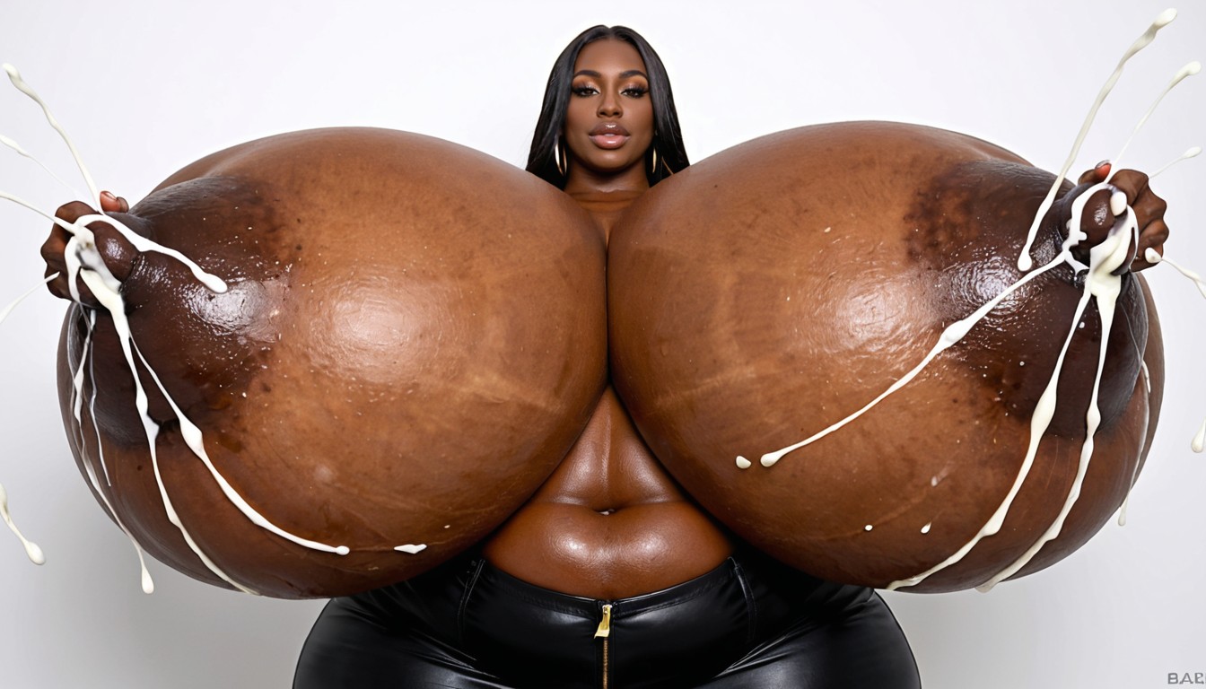 Gigantic Hyper Breasts, Dark Skin, Dark Skin Porno IA Ebony