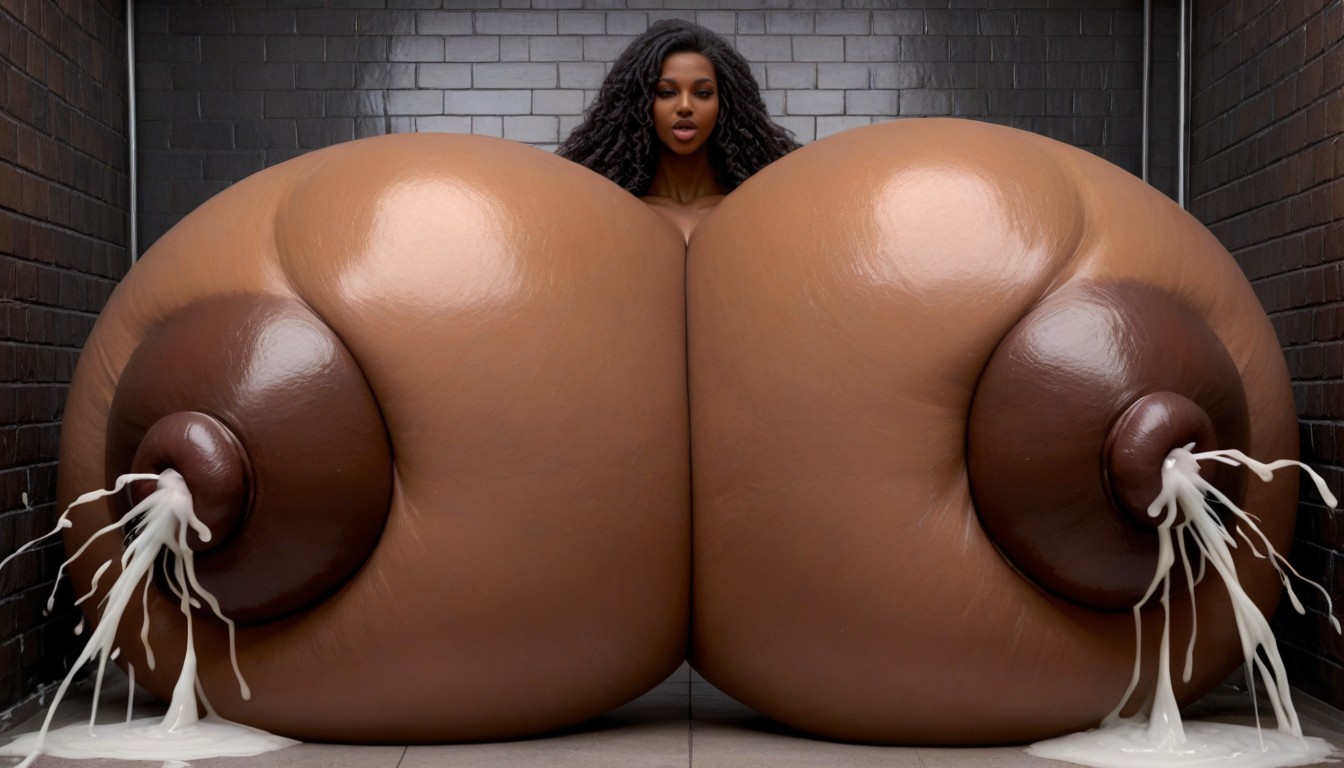 Gigantic Hyper Breasts, Hyper Breasts, Huge Areola 에보니 AI 야짤