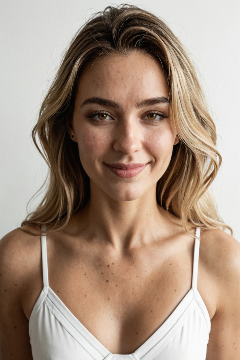 Slightly Elongated Face, Woman, Minimal Makeup Ebony AI Porn