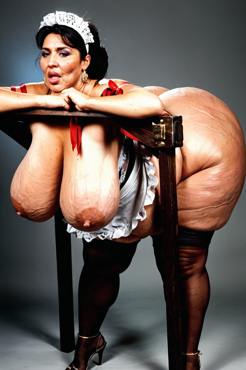Maid, Shapely, Looking At The Viewer Porno ebony IA
