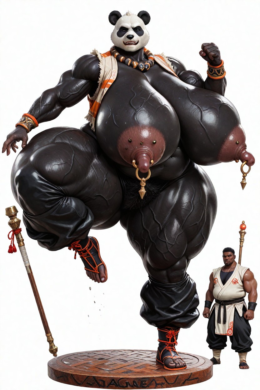 Tall, Ssbbw, Full Body One-piece D Printing Model Ebony AI Porn